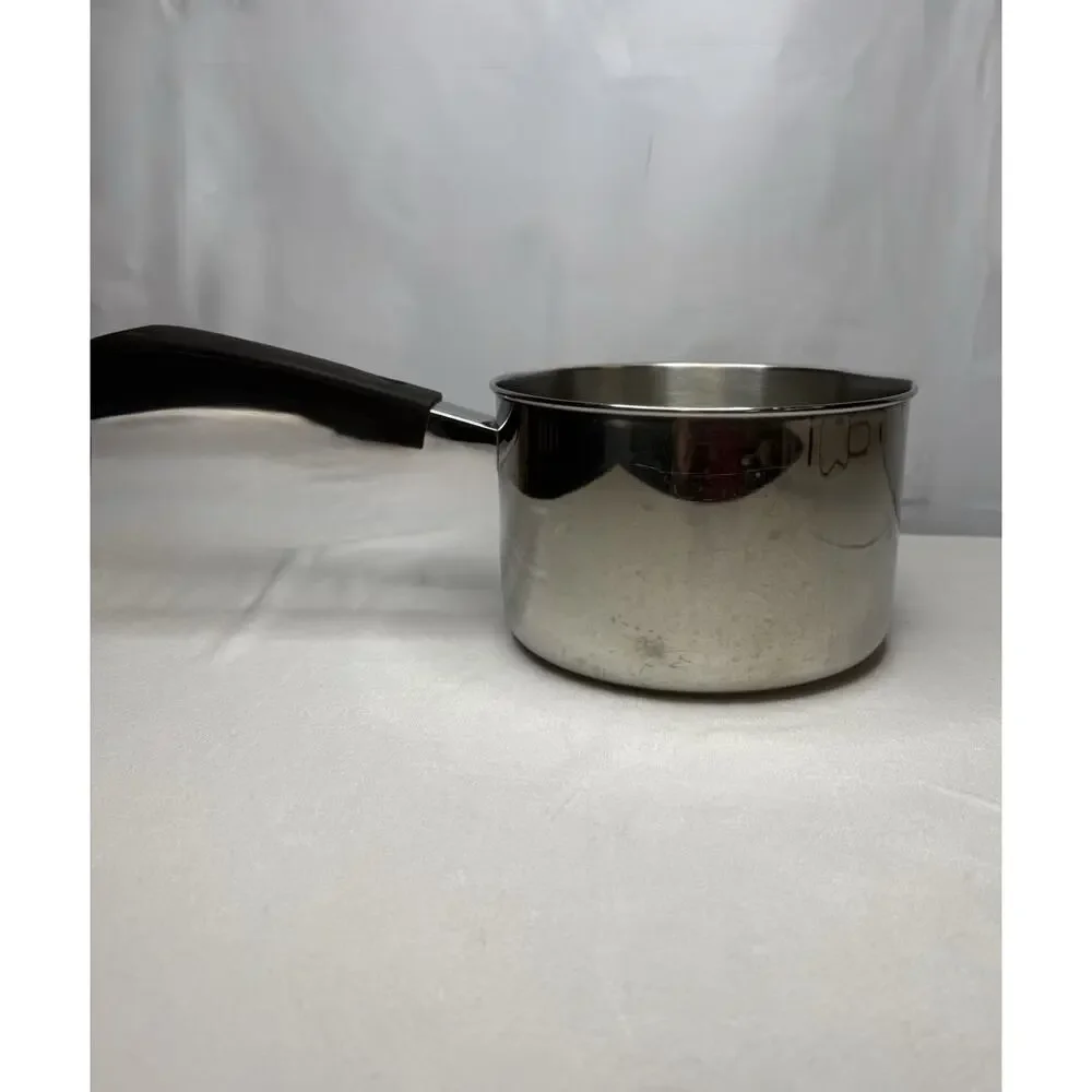 Revere Ware 1801 3QT Saucepan Pot Heavy Disc Bottom stainless Steel No Lid